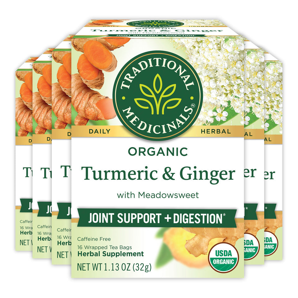 Traditional Medicinal Turmeric With Meadowsweet And Ginger, 16 Teabags