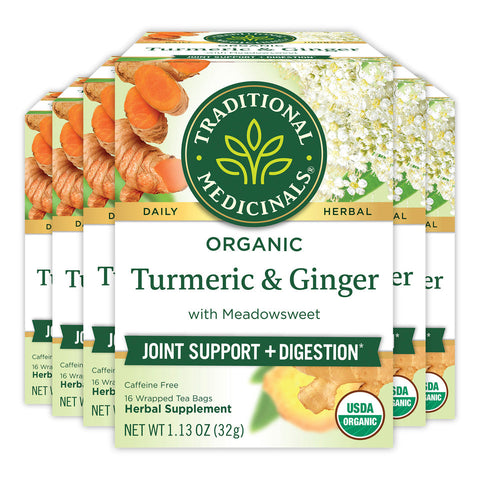 Traditional Medicinal Turmeric With Meadowsweet And Ginger, 16 Teabags