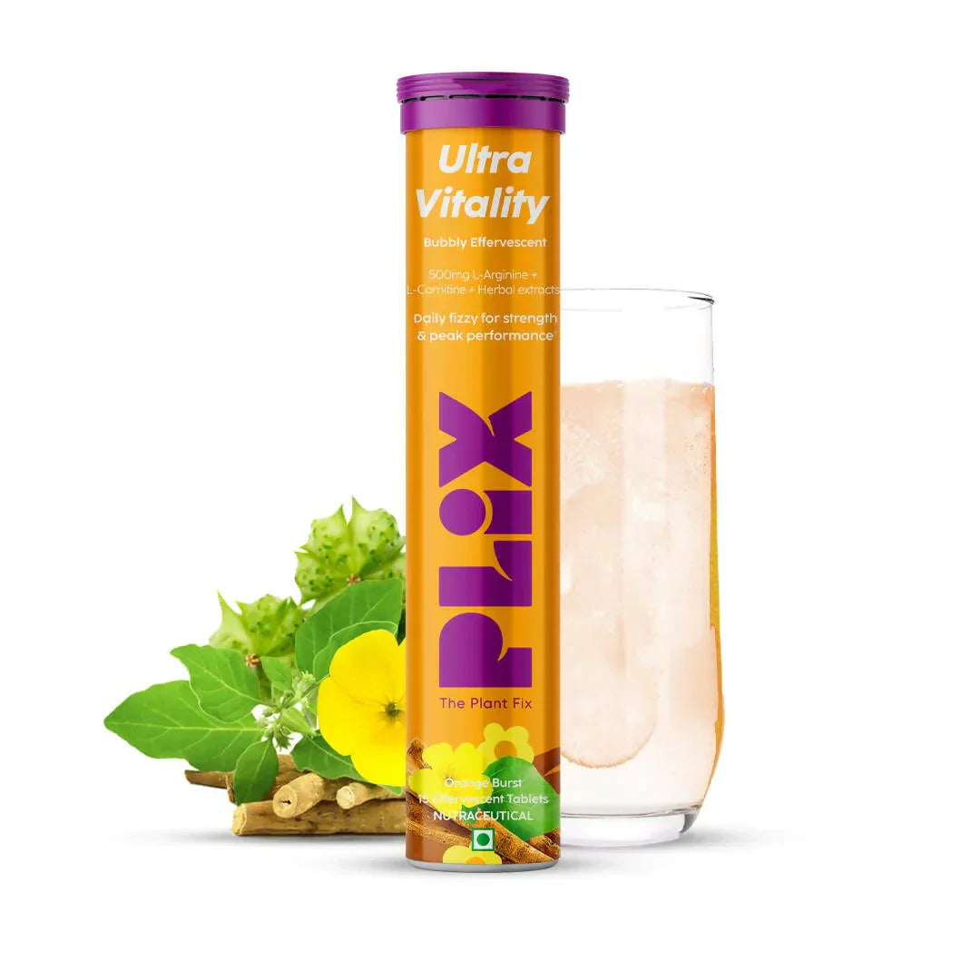 Plix Ultra Vitality Orange Burst 15 Effervescent  Tablets