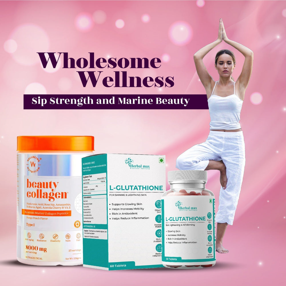 Beauty Collagen and Herbal Max L Glutathione Combo