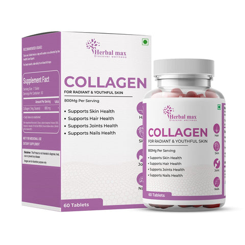 Herbal max Collagen 60 Tablets 800Mg