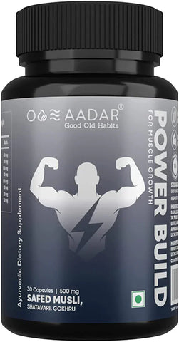 AADAR power build plus performance plus Kapiva shilajit gold resin combo