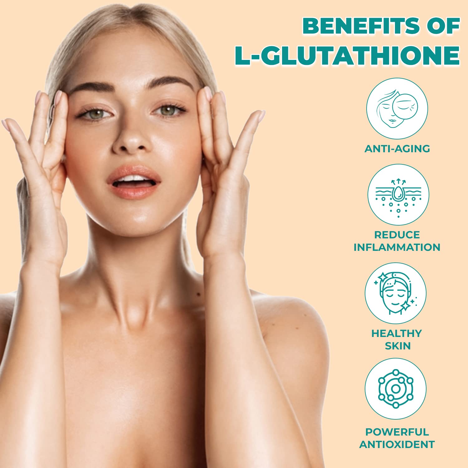 l glutathione فوائد هيربال ماكس إل جلوتاثيون 100 ملغ 60 قرصًا