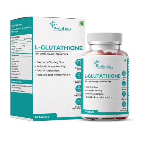 Herbal max L Glutathione 100mg 60 Tablets Herbal max L Glutathione 100mg 60 Tablets