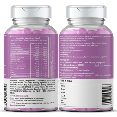 Herbal max Collagen 60 Tablets 800Mg