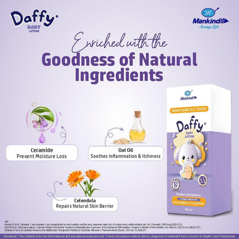 Daffy Baby Lotion with Calendula & Allantoin - pH 5.5, 100ml