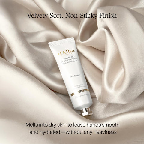 d'Alba White Truffle Hand Serum-in-Cream - Nourishing & Softening - 30ml