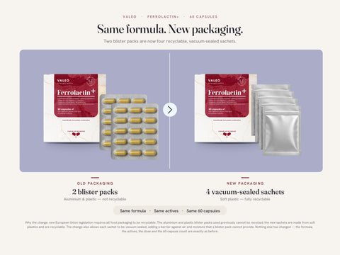 Valeo Ferrolactin+, 60 Capsules