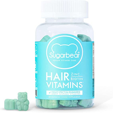 SugarBear Hair Vitamins, 60 Vegan Gummies + Mamaearth Skin Plump Face Serum- 30 ml + WN Marine Collagen