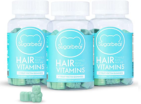 SugarBear Hair Vitamins 60 Vegan Gummies