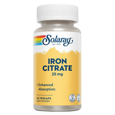 Solaray Iron Citrate 25MG V-Cap 60's