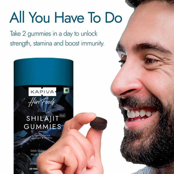 KAPIVA Testo capsule + Shilajit Gummies