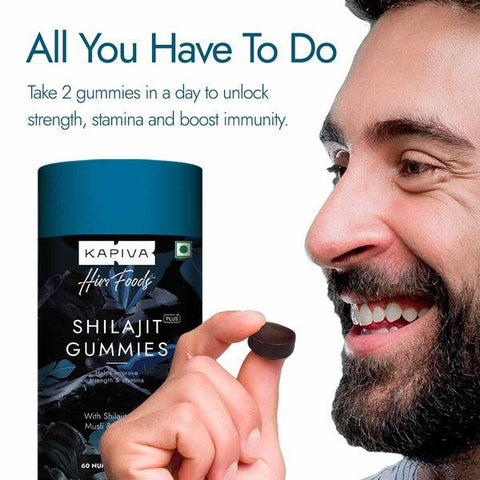 KAPIVA Testo capsule + Shilajit Gummies