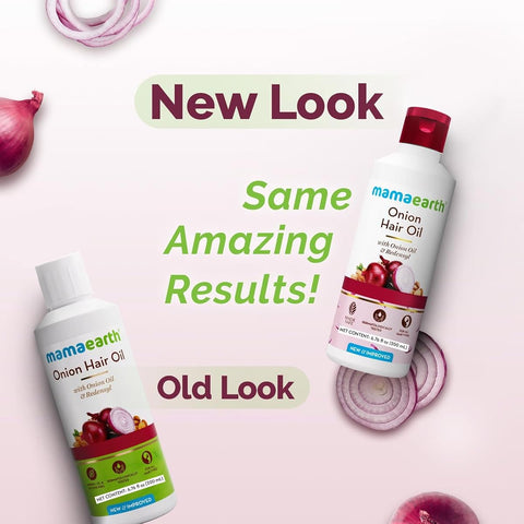 MAMAEARTH Hair Treatment & Oil with Onion Oil & Redensyl - 200ml