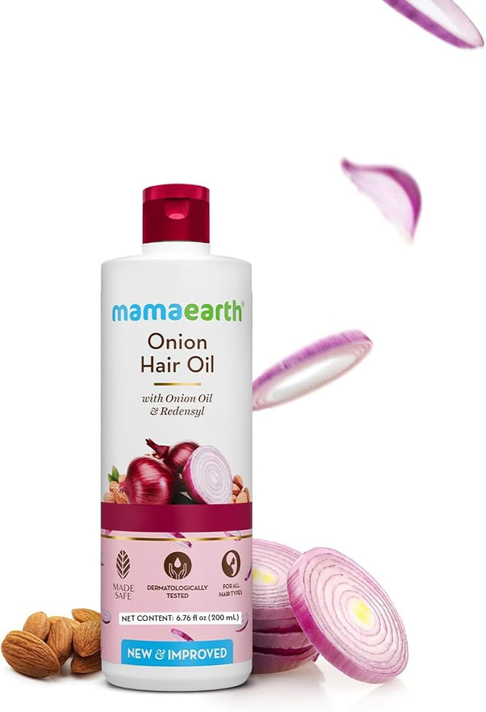 MAMAEARTH Hair Treatment & Oil with Onion Oil & Redensyl - 200ml