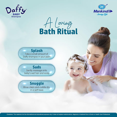 Mankind Daffy Baby Shampoo with Chamomilla - Tear-Free, pH 5.5, 100ml