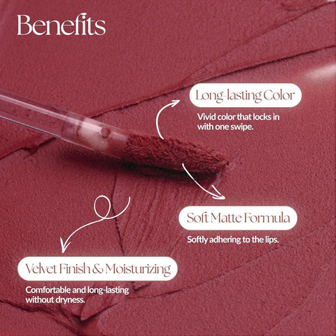 MUZIGAE Mansion Objet Liquid Lip Stain - Velvet Matte, 6ml