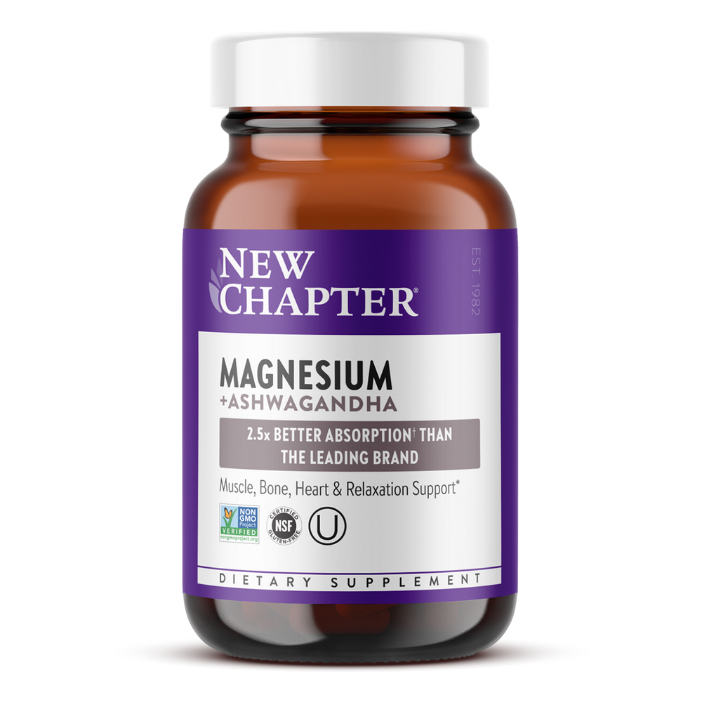 New Chapter Magnesium + Ashwagandha 30 Capsule