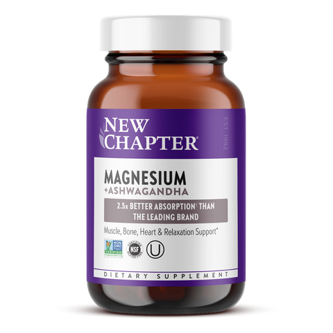 New Chapter Magnesium + Ashwagandha 30 Capsule