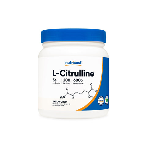 Nutricost Pure L-Citrulline (Base) Powder (600 Grams)