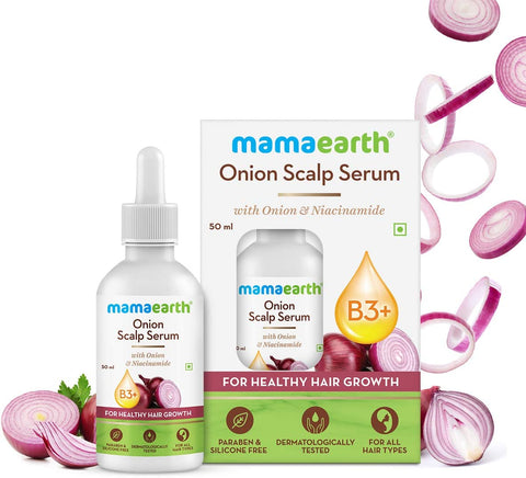 Mamaearth Onion Scalp Serum for Healthy Hair Growth – 50 ml