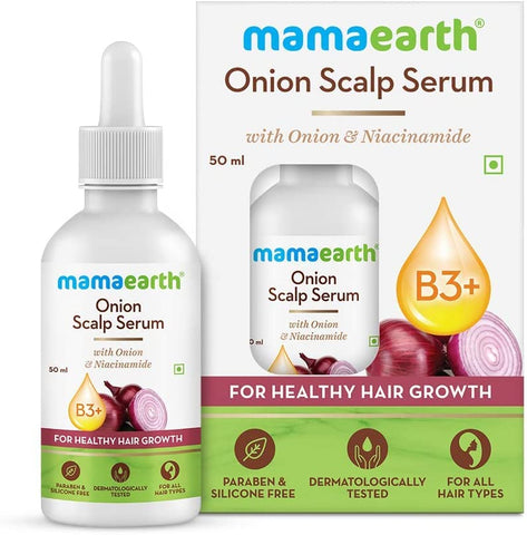 Mamaearth Rice Hair Oil 150ml + Mamaearth Onion Scalp Serum for Healthy Hair Growth – 50 ml