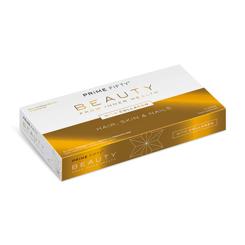 Prime Fifty Collagen+ | 14 sachets | 1 month supply+Wellbeing Nutrition Skin Fuel With Glutathione And Collagen For Radiant Skin - Effervescent Tablets