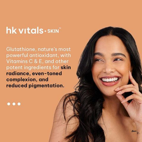 HK Vitals Glutathione (30 Veg Capsules) | With Vitamin C & E, Biotin | For Skin Glow And Hydration