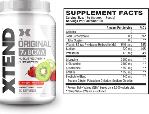 XTEND Original BCAA Powder Strawberry Kiwi 90s