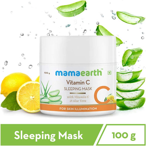 MAMAEARTH Vitamin C Sleeping Mask For Skin Illumination, 100 Gm