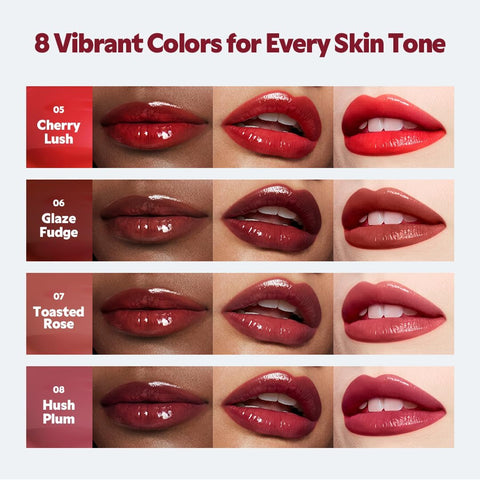 TIRTIR Glow Pop Tinted Lip Oil - Honey Pomelo, Hydrating 0.15 Oz