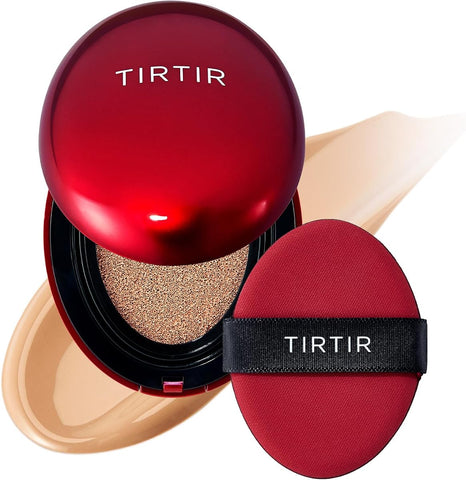 TIRTIR Mask Fit Red Cushion Foundation - Semi-Matte Finish, 27C Cool Beige, 18g