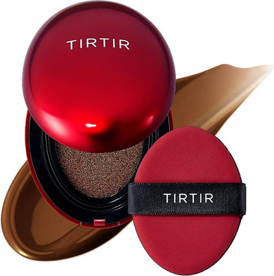 TIRTIR Mask Fit Red Cushion Foundation - Semi-Matte, Long-Lasting - 47N Ebony, 18g