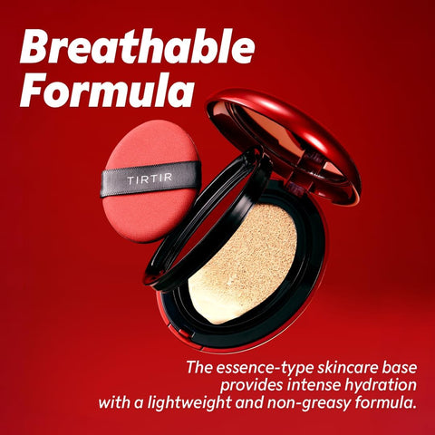 TIRTIR Mask Fit Red Cushion Foundation with Red Propolis - Semi-Matte, 0.63 Fl Oz