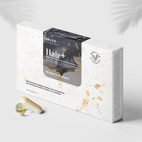 Valeo Hair+, 28 Tabs & 28 Softgels