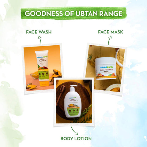 Mamaearth Ubtan Face Mask For Skin Light & Brightening, 100 ml
