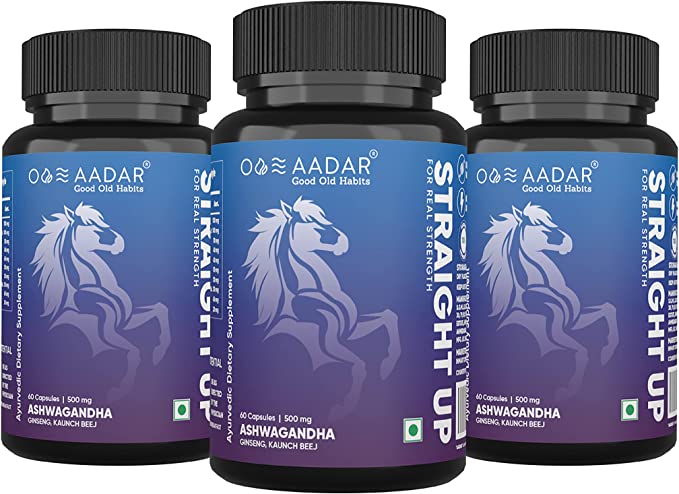 AADAR Straight Up Capsule For Men Erectile Dysfunction (60 Capsules)