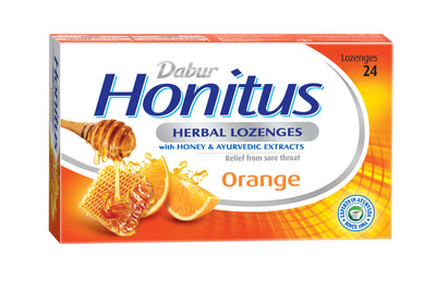 Dabur Honitus Herbal Lozenges- Orange 24 Lozenges