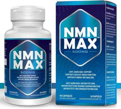 NAD+ MAX 500mg, 60 caps