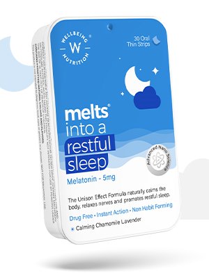 Melts Restful Sleep Plant Based Melatonin 5mg with Himalayan Tagara