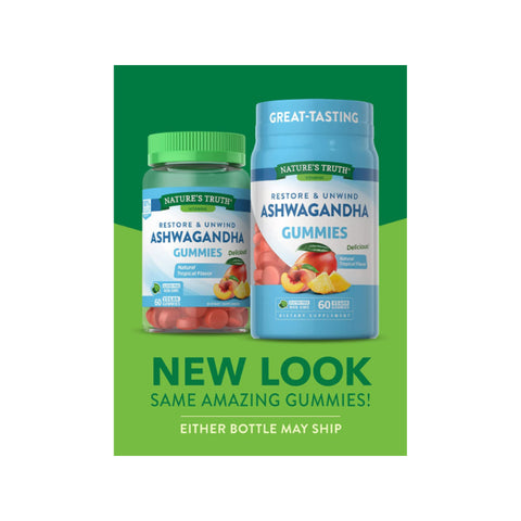 Nature's Truth Ashwagandha Gummies 60 Tropical Flavor Gummies