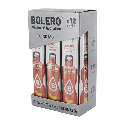 Bolero Advanced Hydration, Peach Flavour, 3g/pc, Pack Of 12