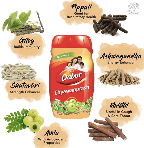 Dabur Chyawanprash- Immunity Booster Enriched With Vitamin C, Herbal, Natural 500 gm