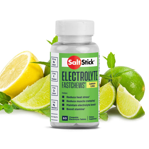 SaltStick Electrolyte Fastchews- Lemon Lime, 60 Tablets