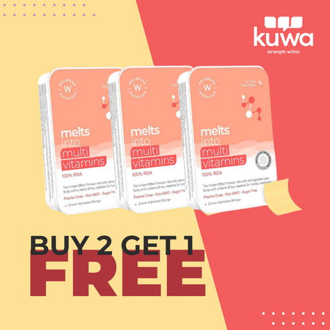 Melts Multi Vitamin Plant Based Multivitamin 30 Oral Strips, Buy 2 Get 1 Free